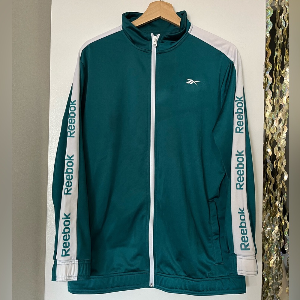 Vintage Reebok Tape Track jacket size large men